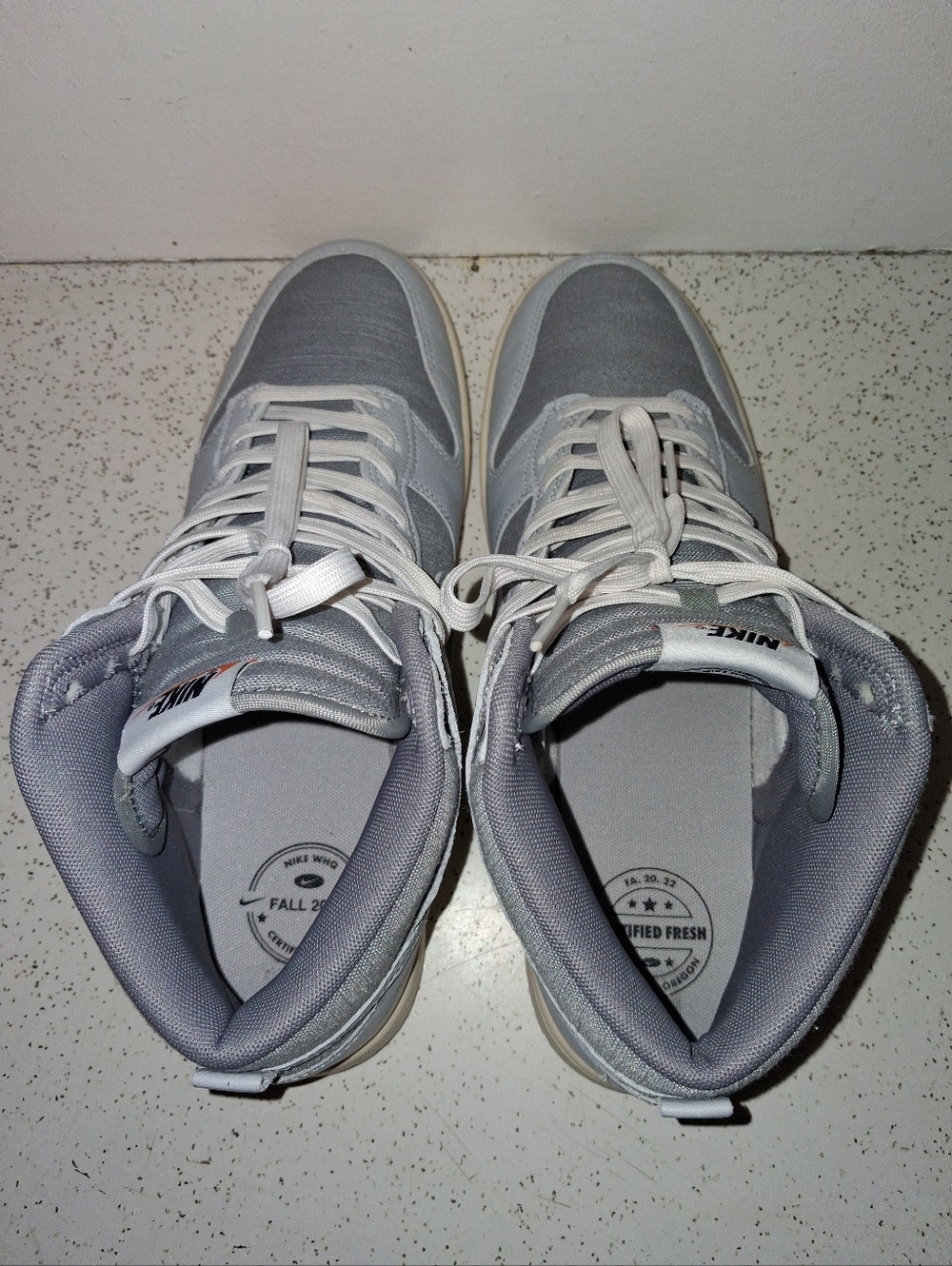 SIZE 11.5M - NIKE DUNK VINTAGE HIGH, CERTIFIED FRESH, PARTICLE GREY. - Picture 8 of 11